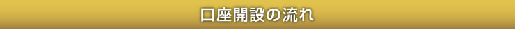 口座開設の流れ