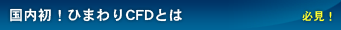 初心者必見！ひまわりCFDとは　必見！